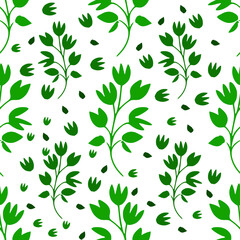 seamless floral and flower pattern for gift wrapper, colorable