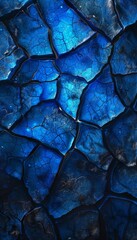 Abstract blue cracked texture background