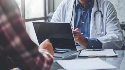 Doctor and Patient Discussing Follow-up Steps During Virtual Medical Consultation