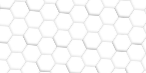 3d hexagonal structure futuristic white background and embossed hexagon abstract with hexagon background. honeycomb hexagonal background. Hexagon shape, white, shiny black. hexagon pattern shape.
