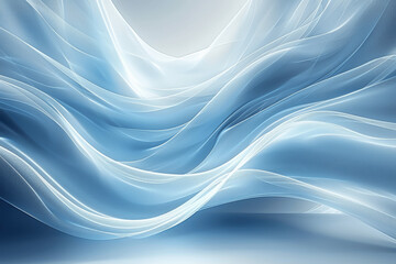 Fototapeta premium Futuristic 3D Geometric Background in Blue and White Tones for Professional Presentations