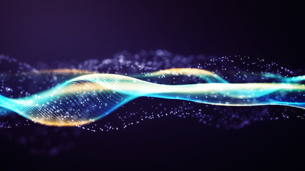 Technology network background concept.