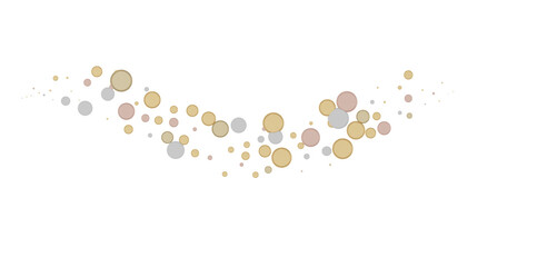 gold  Shower: Dynamic 3D Illustration of Dancing gold Confetti