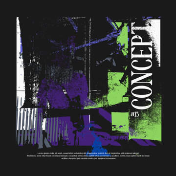 Urban streetwear illustration concept t-shirt design