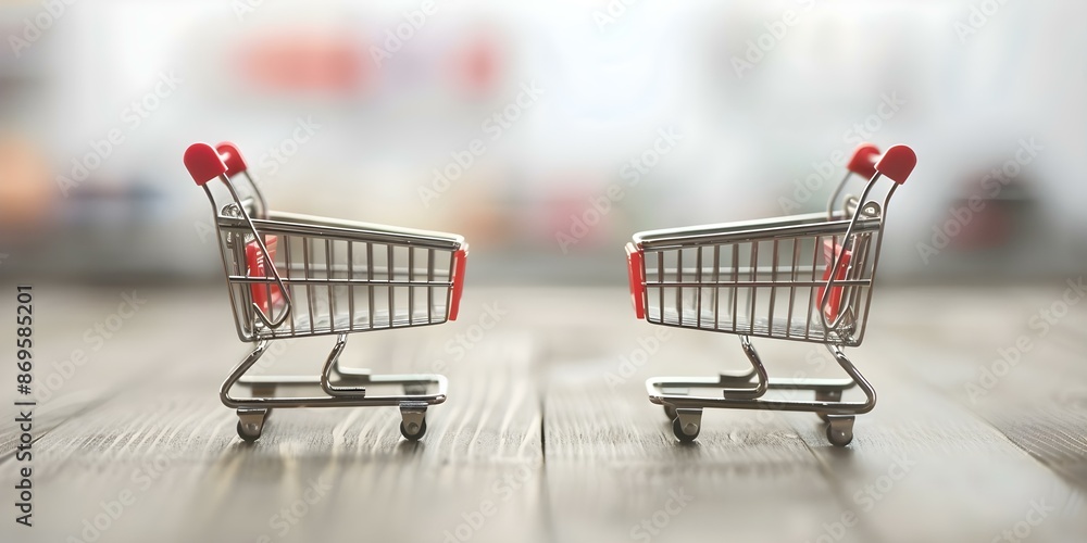 Poster visualizing the effects of inflation and deflation on purchasing power with minimal disturbance. con