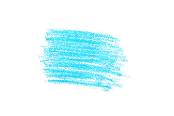 colorful sky blue colored hand drawn wax crayon chalk rough strokes texture,cutout in transparent background,png format