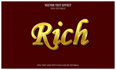 Rich 3d editable text effect