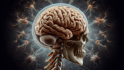 3d rendered illustration of a brain