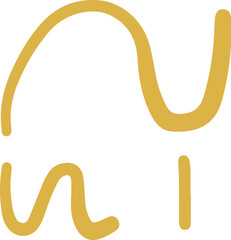 手描きの癒しの龍体文字「つ」