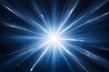 Ethereal Light Beams in Starry Sky Background for a Mystical and Celestial Theme