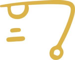 手書きの癒しの龍体文字「ね」