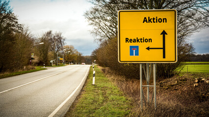 Signposts the direct way to Action versus Reaction