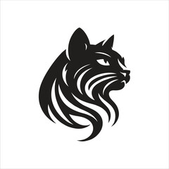 Cat silhouette victor illustration art