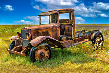 old rusty truck