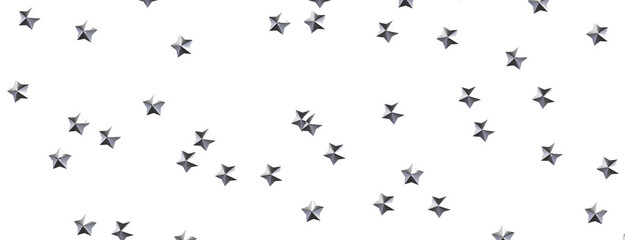 Festive Celestial Cascade: Mesmerizing 3D Illustration of Descending Christmas Stars