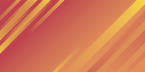 Fresh orange red abstract background geometry shine and layer element vector for presentation design.
