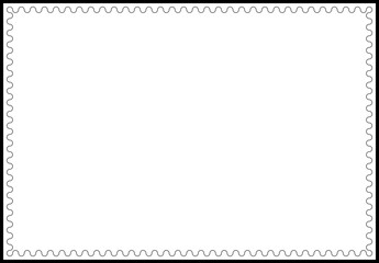 2 colored Curly line rectangle page border2