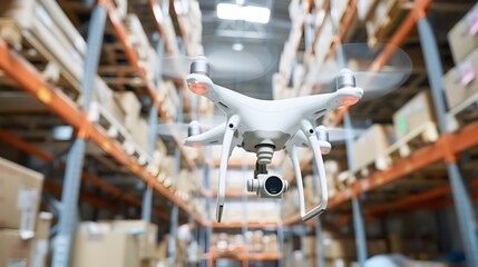 AI-Powered Drone Scanning Advanced Warehouse Inventory Management System