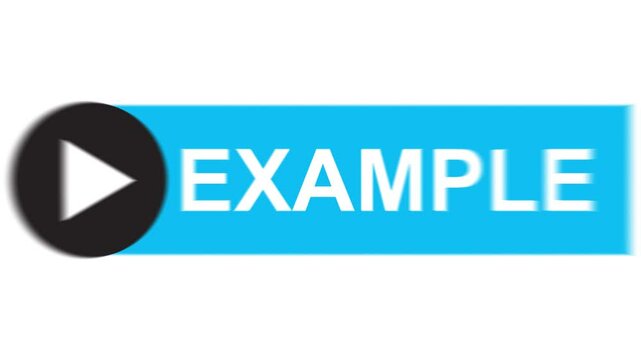 example button animation video clip on white background for video transition 