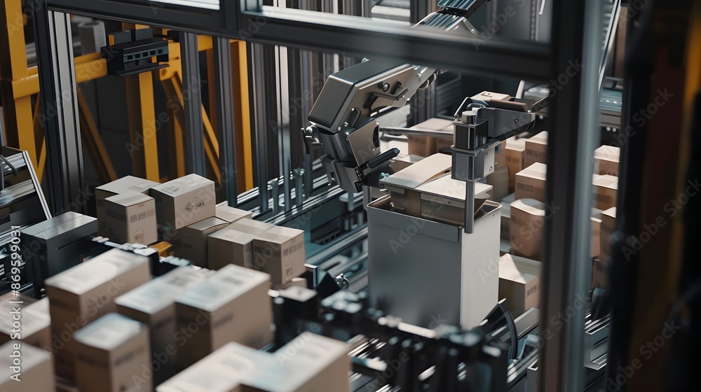 Poster versatile ai-driven packing machine adapting to diverse products effortlessly