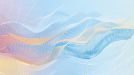 Soft Pastel Abstract Wave Background