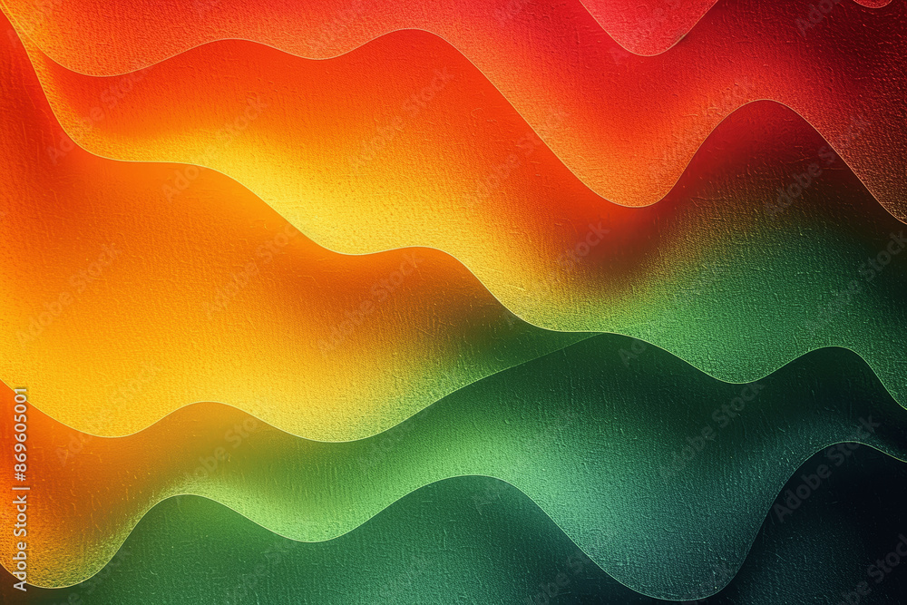 Poster green orange red gradient background with texture and copy space abstract wallpaper rough grungy des