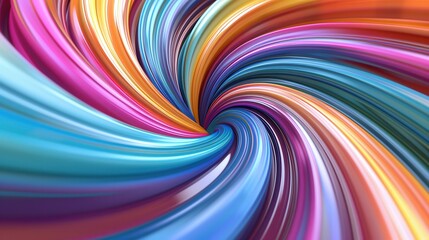 Fototapeta premium Abstract Colorful Swirling Lines Background, Vibrant and Dynamic Design