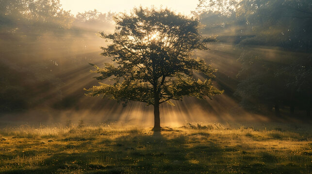 Tree of Life Background, Beautiful tree of life, sacred symbol. Individuality, prosperity and growth concept