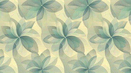Floral Patterns seamless, geometric design with a subtle gradient in the background 