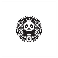 panda, cat, tiger cute design art vector file.