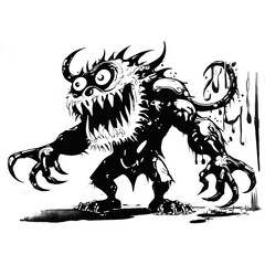 graffiti style monster