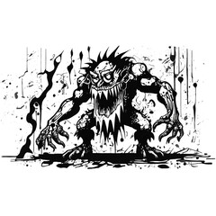 graffiti style monster