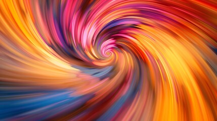 Obraz premium Energetic swirls of diverse hues cascading across the screen in a hypnotic dance.