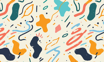 seamless splashes pattern vector . colorful bakground design for textile, wallpaper,  paint, nature, print isolated vector design  