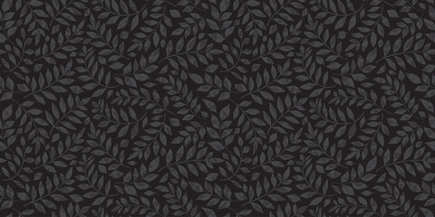 Botanical illustration background. Seamless pattern.Vector. 有機的なイラストパターン