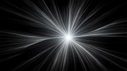 Obraz premium grey light center radial explosion isolated in black b background