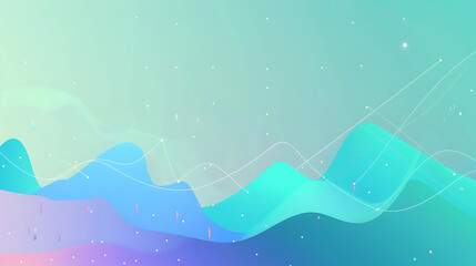 Serene Pastel Gradient Abstract Landscape