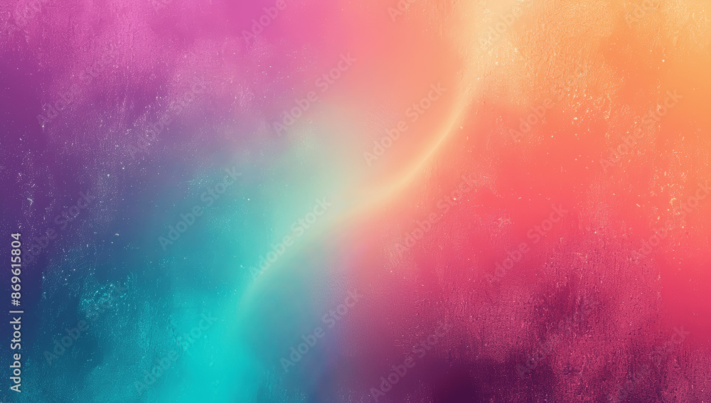 Poster vibrant gradient grainy texture minimalist abstract colorful background design