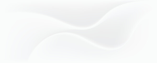 White soft luxury geometric abstract background with waves effect. Minimal modern graphic design element cutout style concept for banner, flyer, card, or brochure cover
