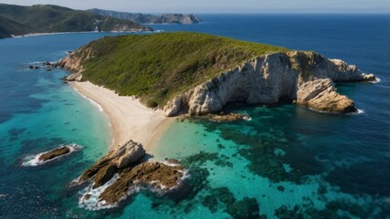 view of a pristine coastline