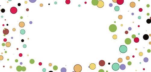 Confetti, paper triangle on the floor, fancy, colorful, celebration party