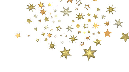 Christmas Star Plummet: Astonishing 3D Illustration Depicting Falling Holiday Stardust