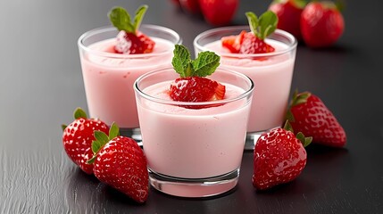 strawberry milk shake
