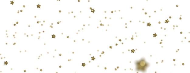 Ethereal Rain of Gold: Step into a Captivating 3D Stars Shower