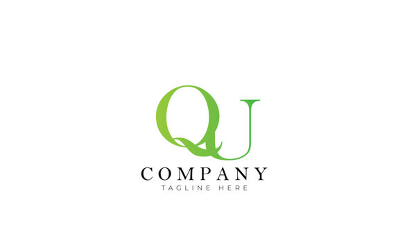 QU logo, Branding logo, Letter logo, Clothing logo