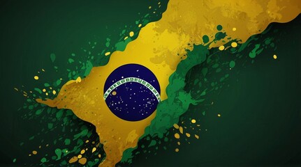 Brazil Independence Day 7 September Background Template