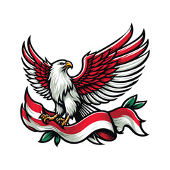 indonesia independence day doodle line drawing vector illustration
