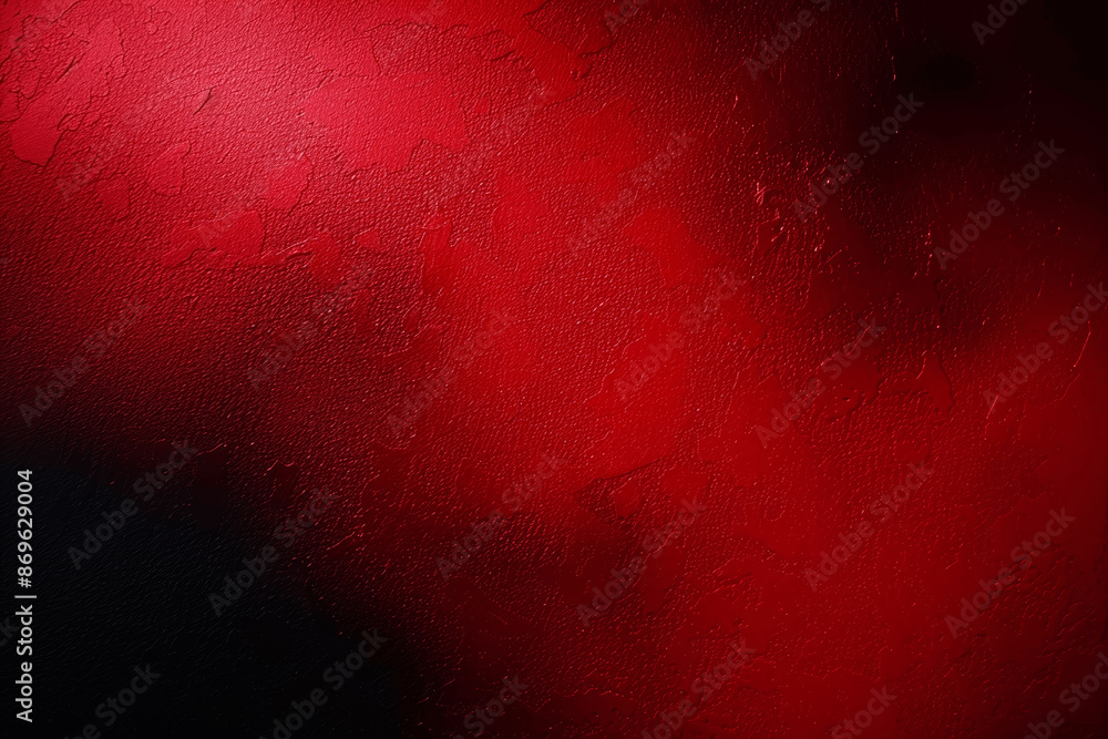Poster deep red crimson gradient abstract background with textured rough grainy effect