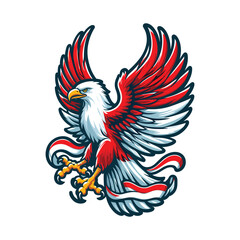 Obraz premium indonesia independence day doodle line drawing vector illustration