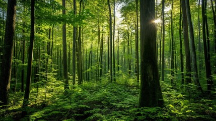 Naklejka premium Forest paradise